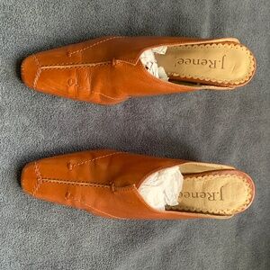 J. Renee Leather Mules Women’s Size 6 | Brown Slip-On Heels